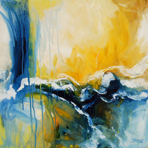 Wave 1, Acrylic on Canvas, 24x24 SOLD