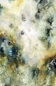 Smoke and Mirrors, Acrylic on Canvas, 36x24x1.5, abstract painting J.Jarville