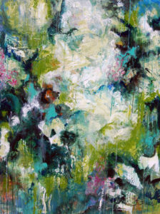 Sacred Gardens2, Acrylic on Canvas, 48x36x.75, by JJarville