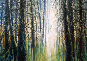 Trees of Mystery, Acrylic 56x40, In the VGH/UBC Art Collection