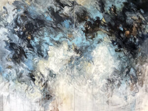 On Thin Ice, Acrylic, diptych 72x96 by J.Jarville