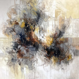 Emanating Golden Light, Mixed Media, 48x48 by J.Jarville